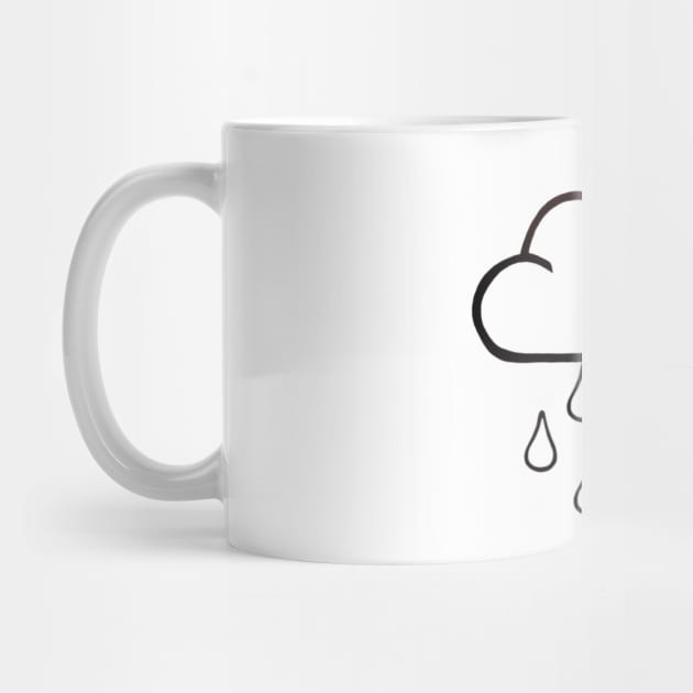 Rainy Cloud Design (White) by thcreations1